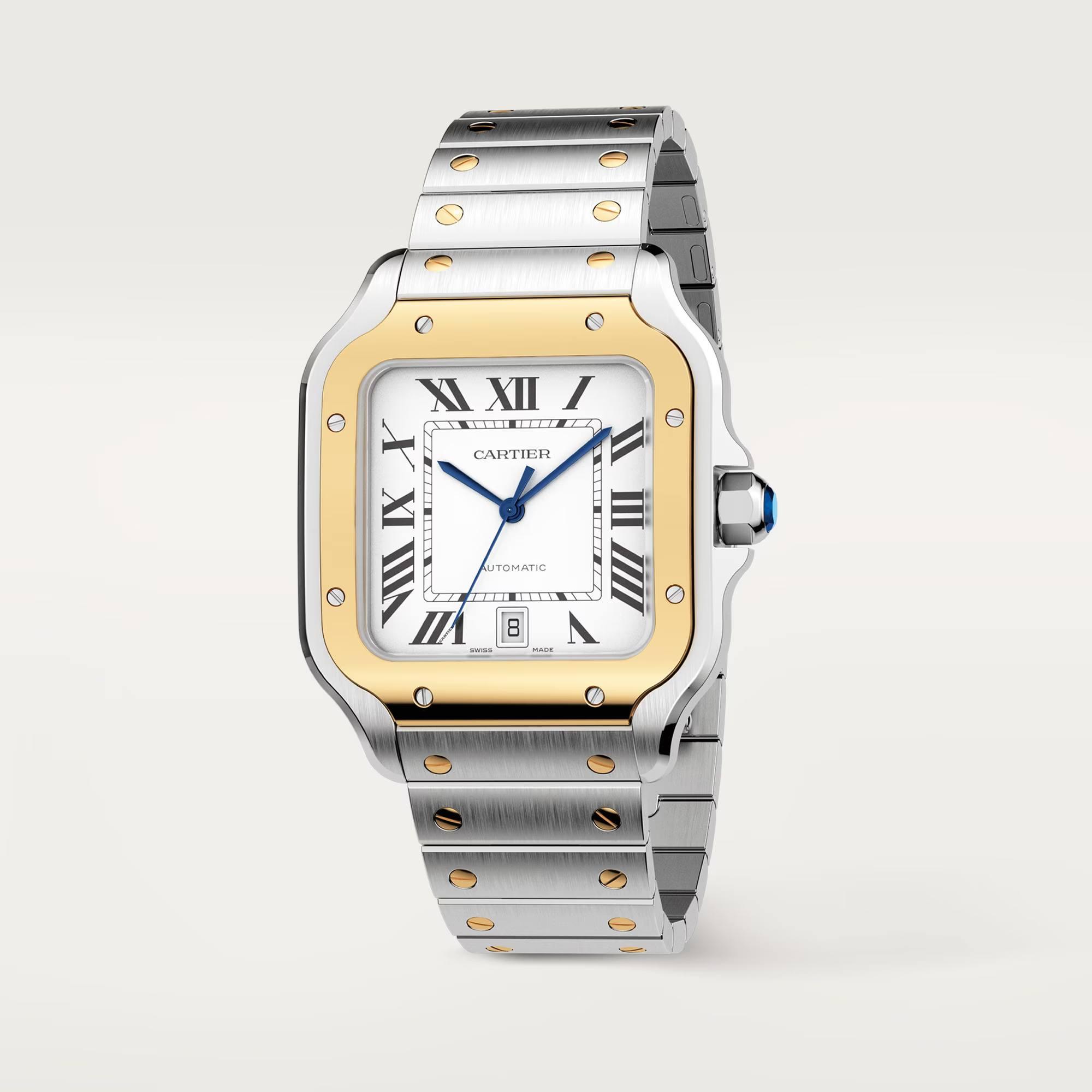 Santos de Cartier Watch with Yellow Gold, large model 10