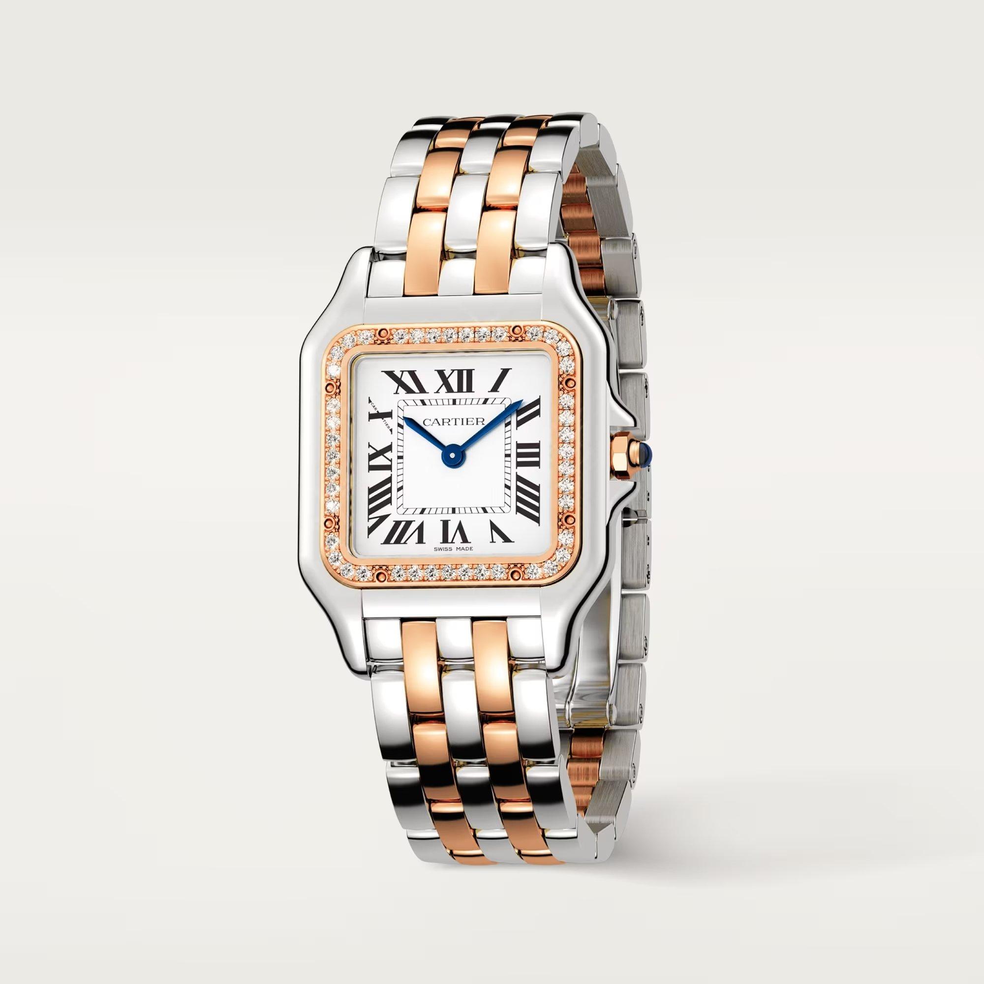 Panthere de Cartier Watch in Rose Gold with Diamonds 8