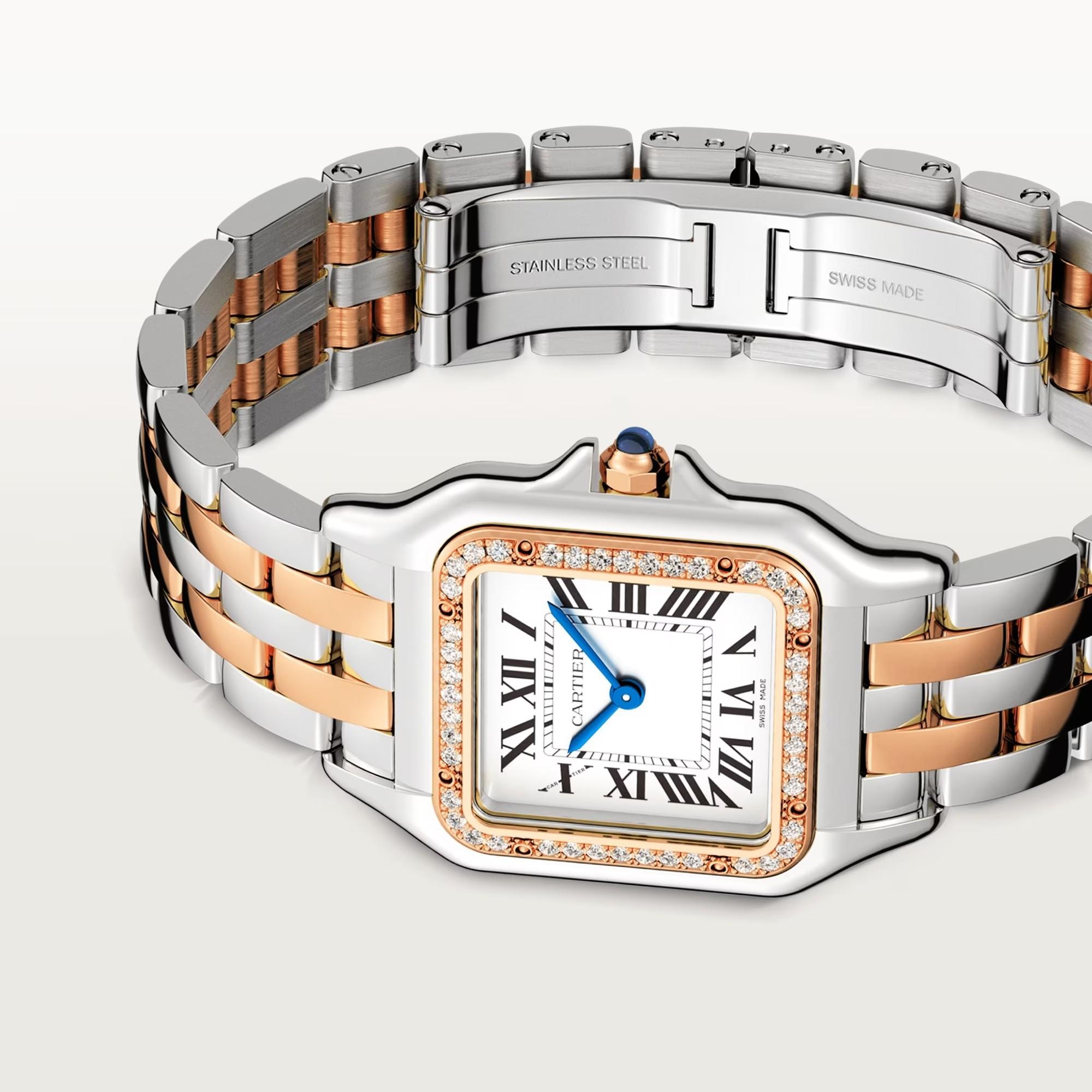 Panthere de Cartier Watch in Rose Gold with Diamonds 1