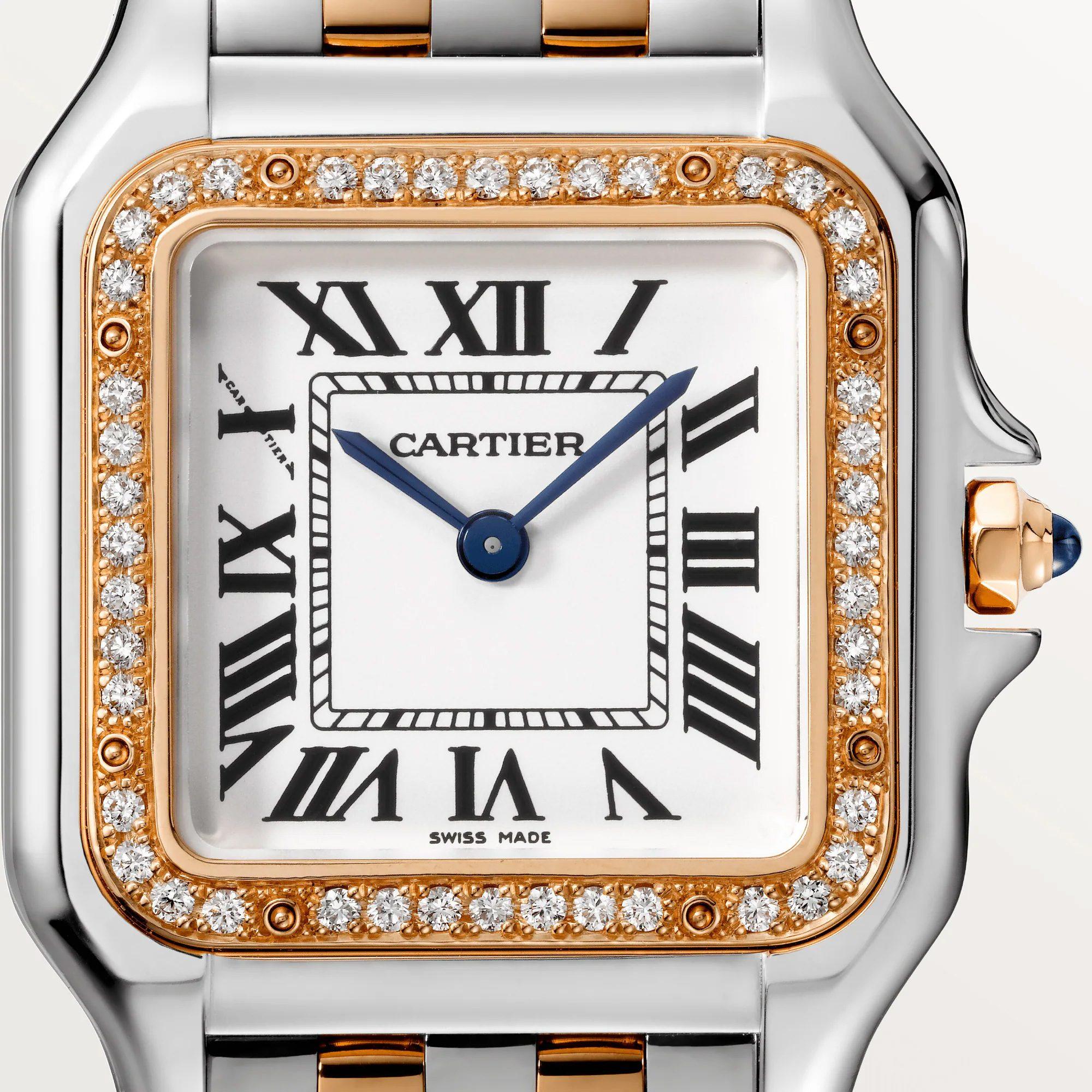 Panthere de Cartier Watch in Rose Gold with Diamonds 3