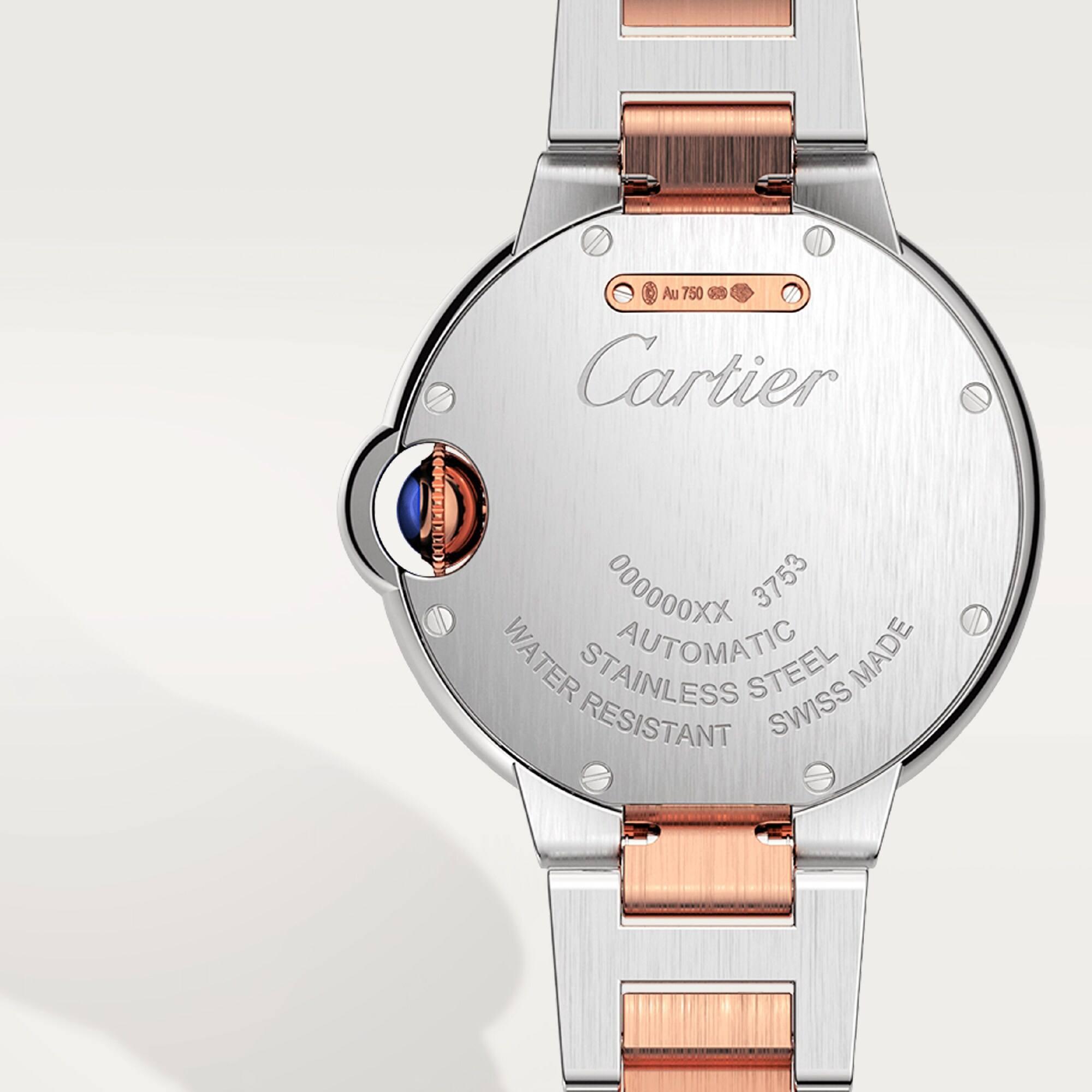 Ballon Bleu de Cartier Watch in Rose Gold with Diamonds, 33mm 4