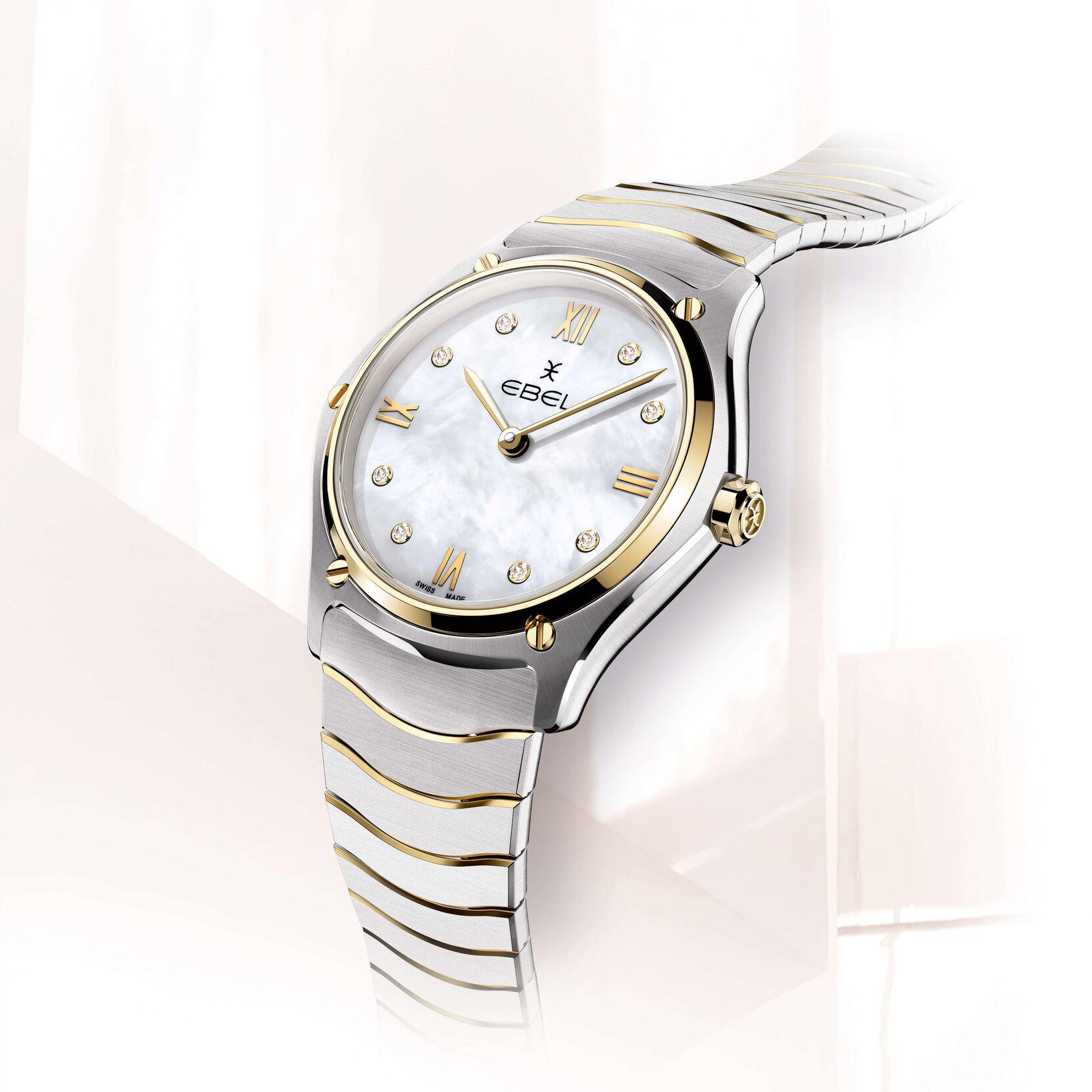 Ebel Sport Classic Ladies Watch with Mother of Pearl Dial and Yellow Gold 1