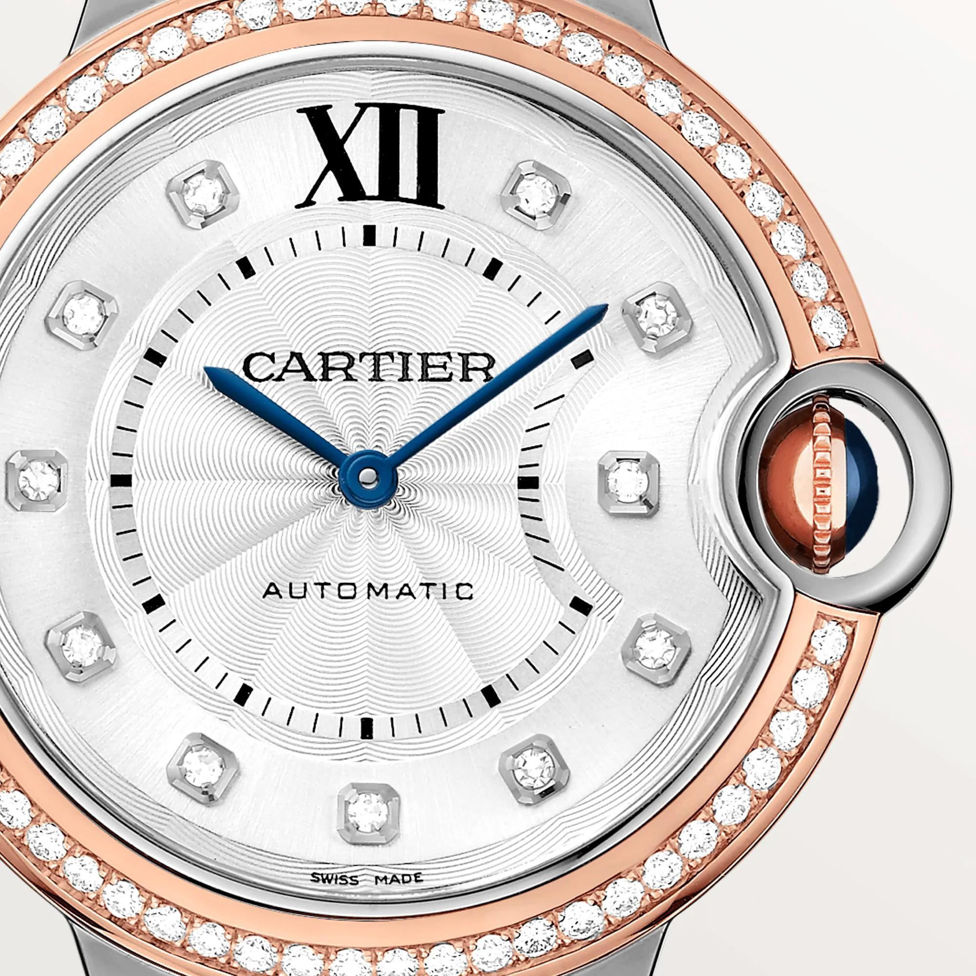 Ballon Bleu de Cartier Watch in Rose Gold with Diamonds, 36mm 1