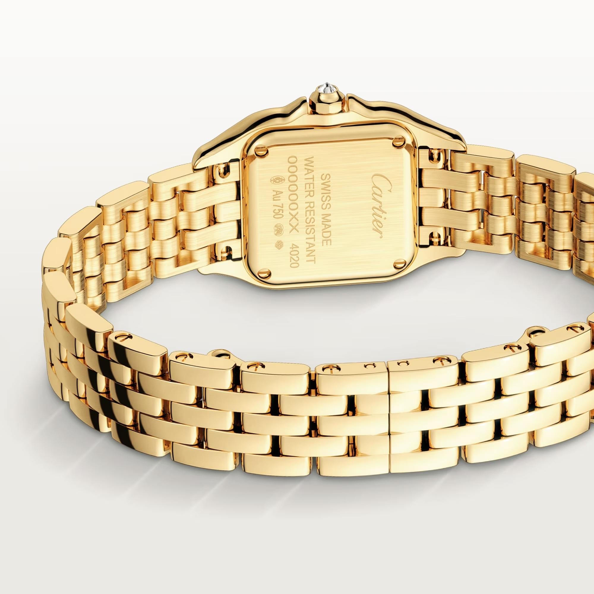 Panthere de Cartier Watch in Yellow Gold with Diamonds, small model 4