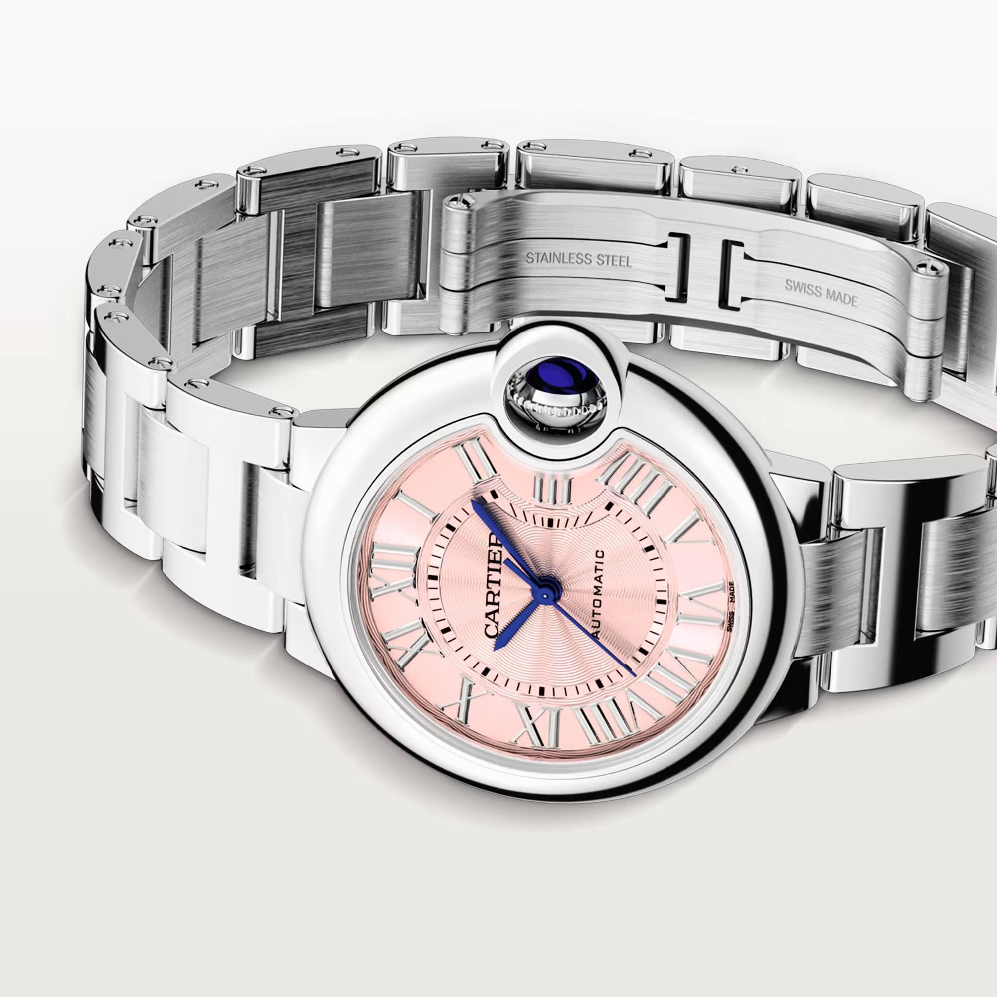 Ballon de Cartier Watch with Pink Dial, 33mm 1