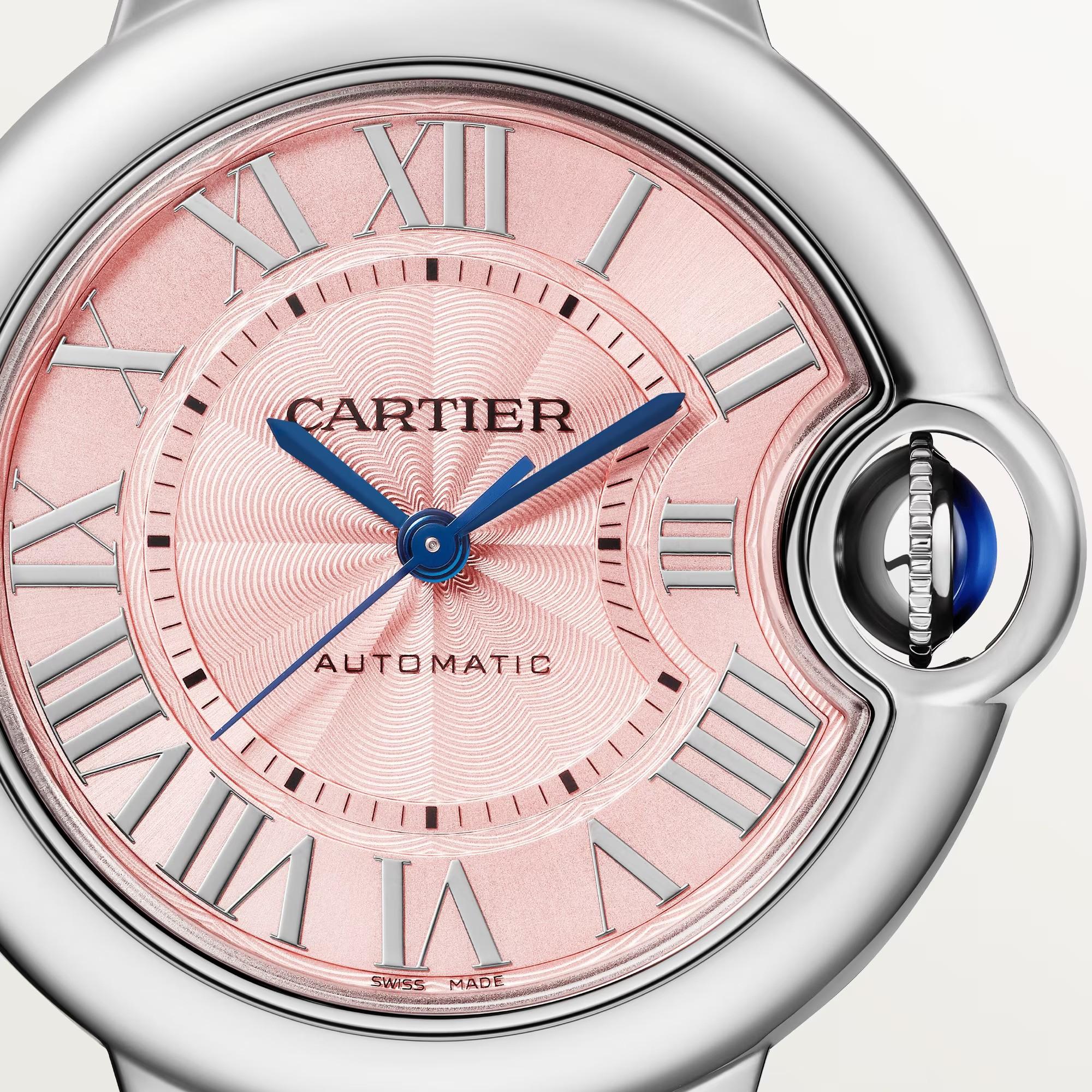 Ballon de Cartier Watch with Pink Dial, 33mm 2