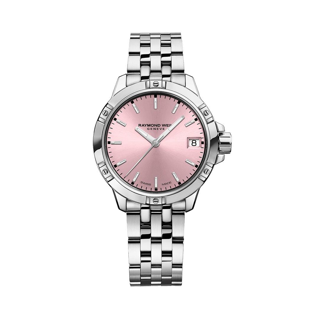 Raymond Weil Tango Ladies Stainless Steel 30mm Watch with Pink Dial