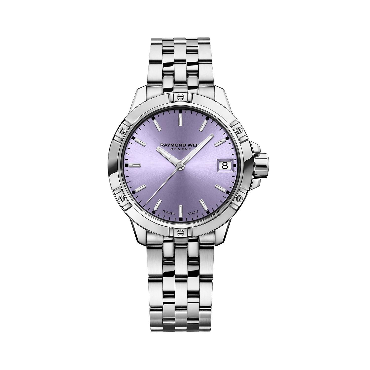 Raymond Weil Tango Ladies Stainless Steel 30mm Watch with Lavender Dial 0