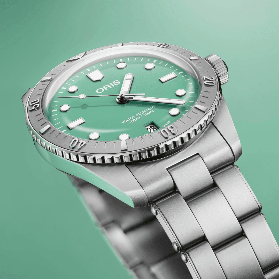 Oris Divers Sixty-Five with Green Dial 1