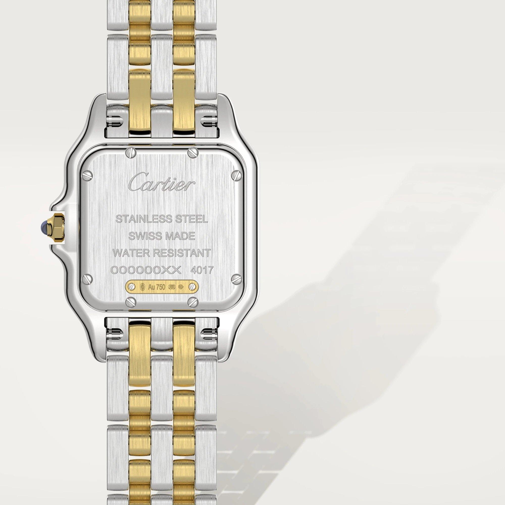 Panthere de Cartier Watch, Steel and Yellow Gold, medium
