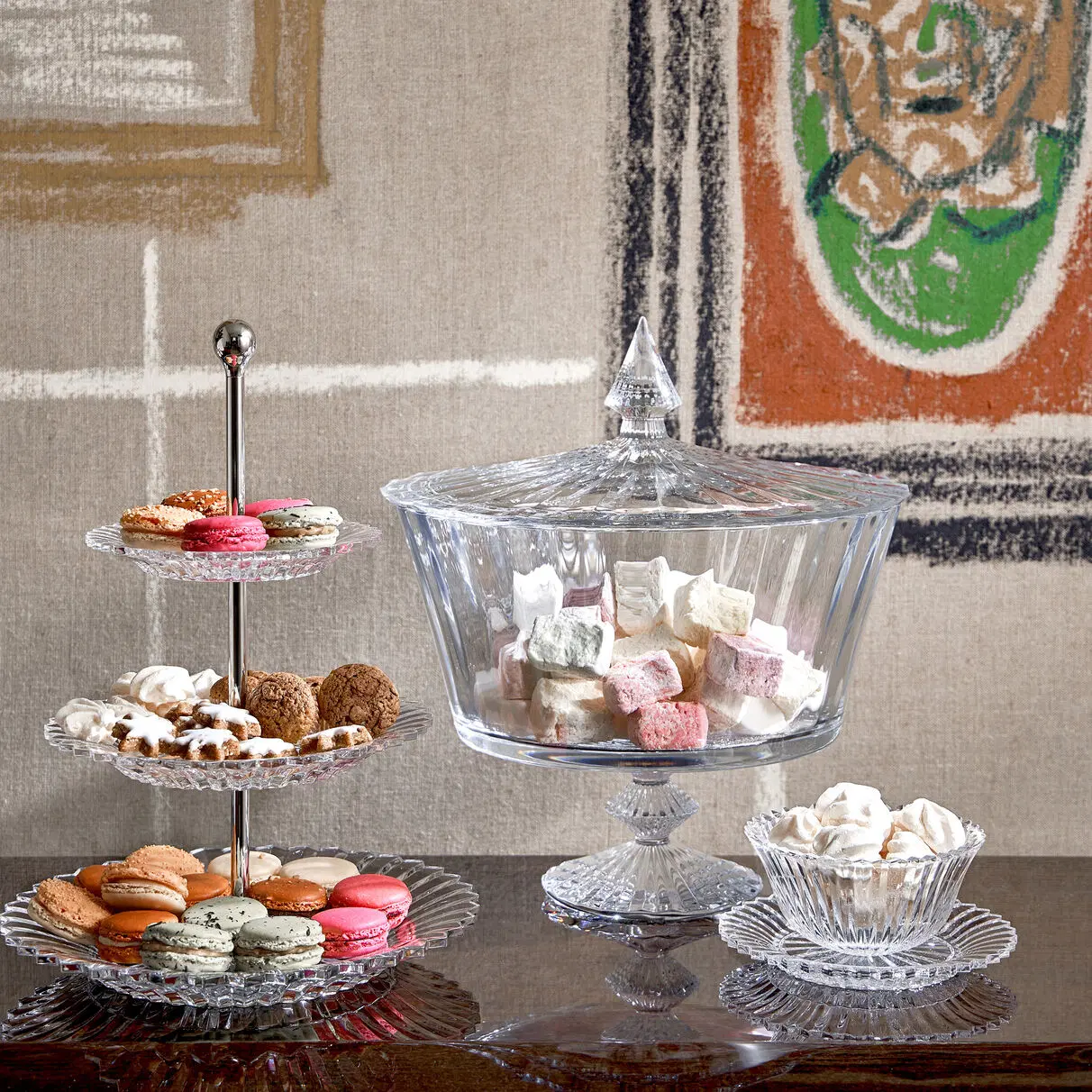 Baccarat Mille Nuits Small Pastry Stand 1