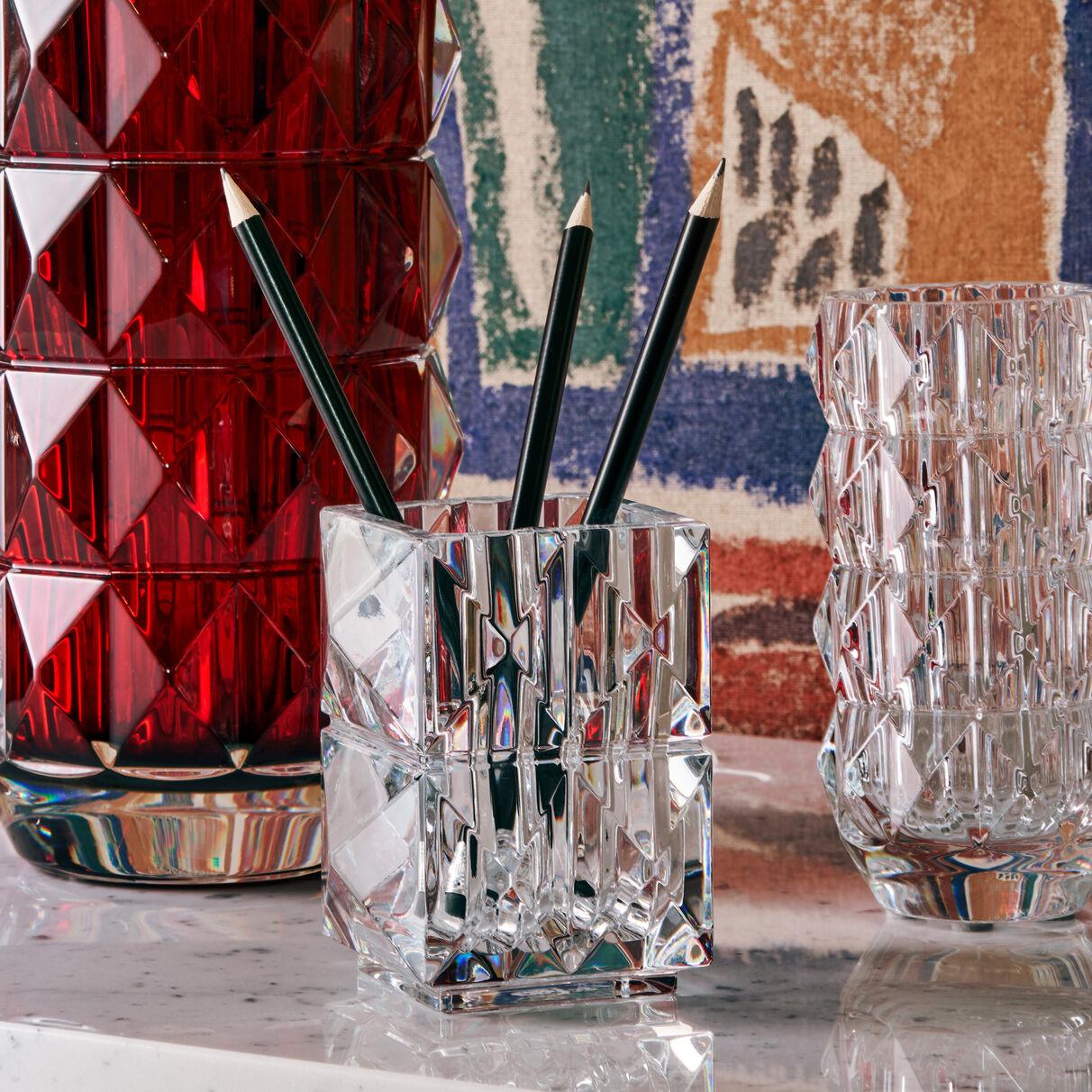 Baccarat Louxor Pencil Holder in Clear 2