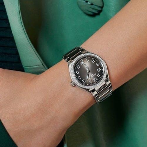 Patek Philippe ladies timepiece, available at Lee Michaels Fine Jewelry