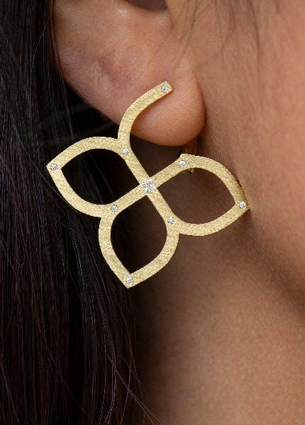 Roberto Coin earrings at Lee Michaels Fine Jewelry