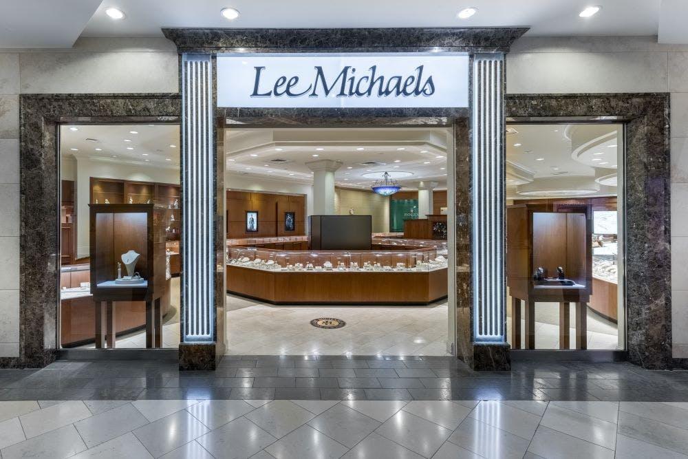 a photo of the storefront of Lee Michaels Fine Jewelry in the North Star Mall in San Antonio Texas