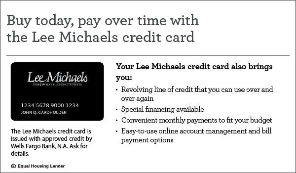financing jewelry at lee michaels