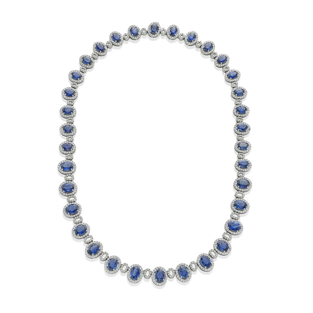 sapphire and diamond necklaces