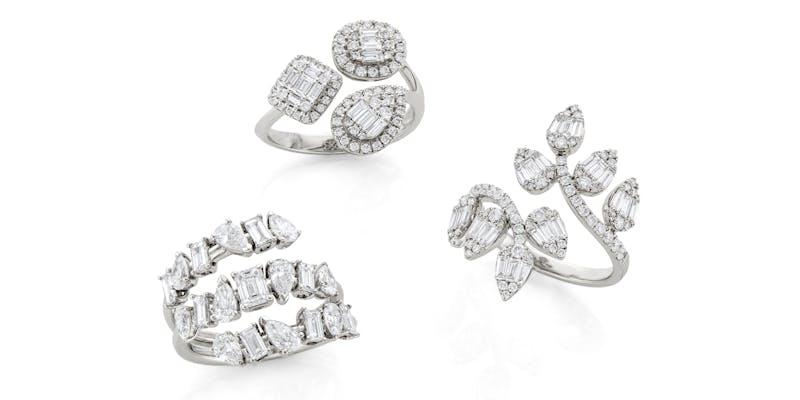 diamond trendy rings