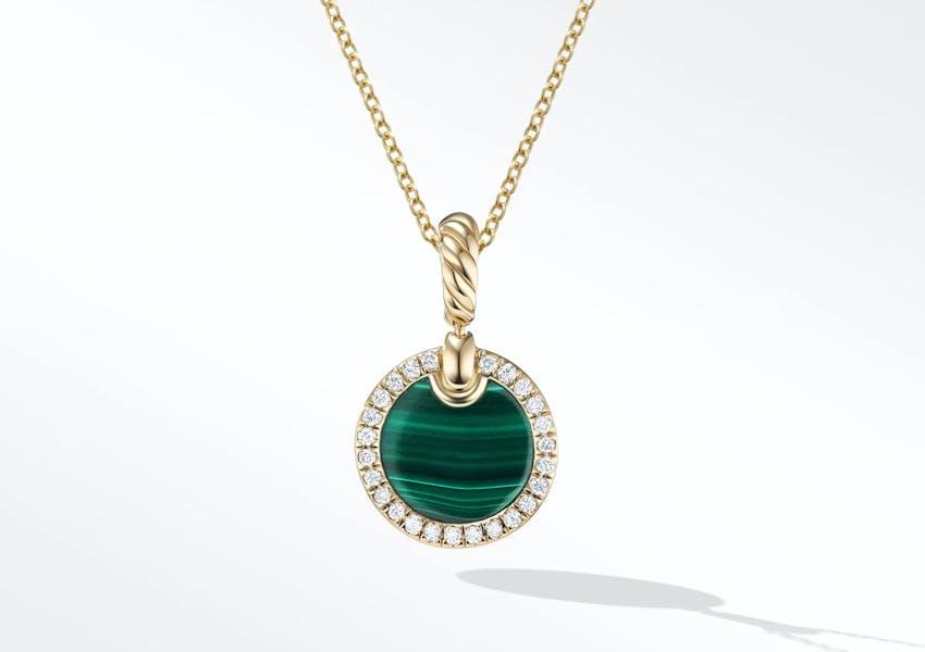 malachite necklace from david yurman dy elements collection at lee michaels fine jewelry stores