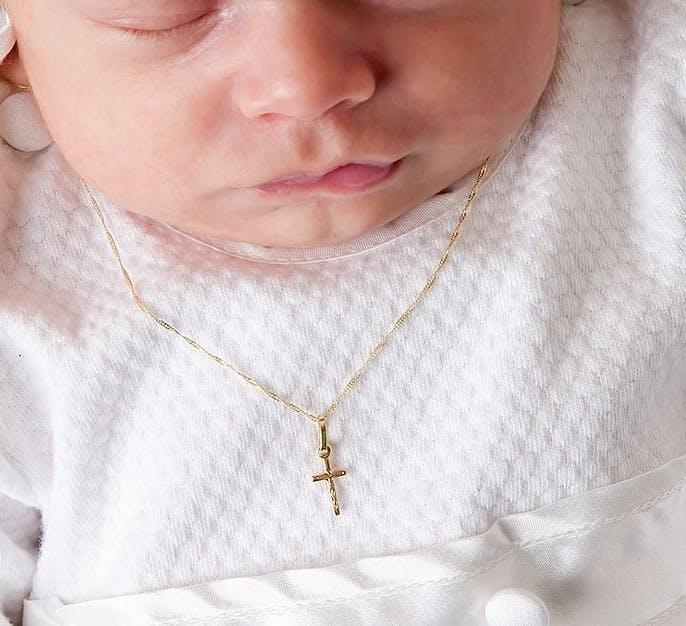 cross necklace for baby