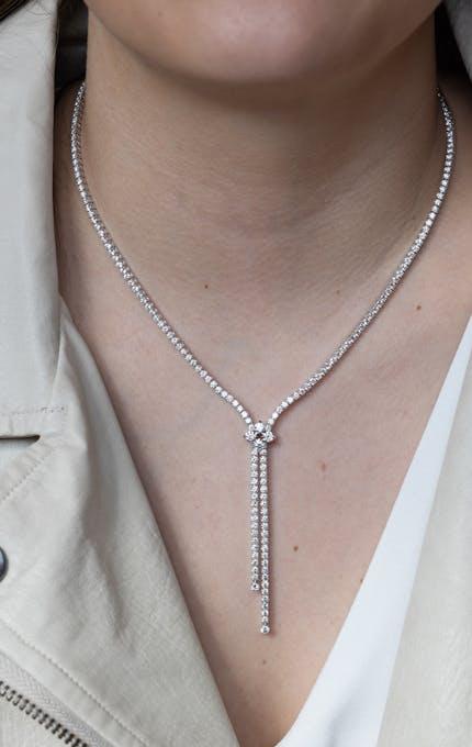 roberto coin diamond lariat necklace