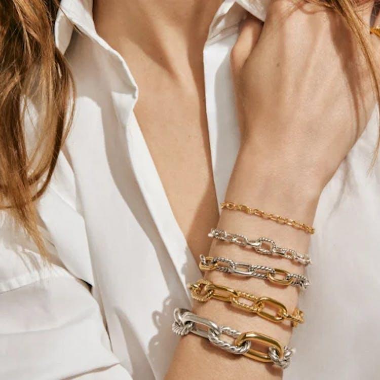dy madison chain link bracleets by david yurman at lee michaels