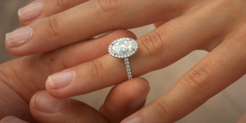 diamond engagement ring from lee michaels