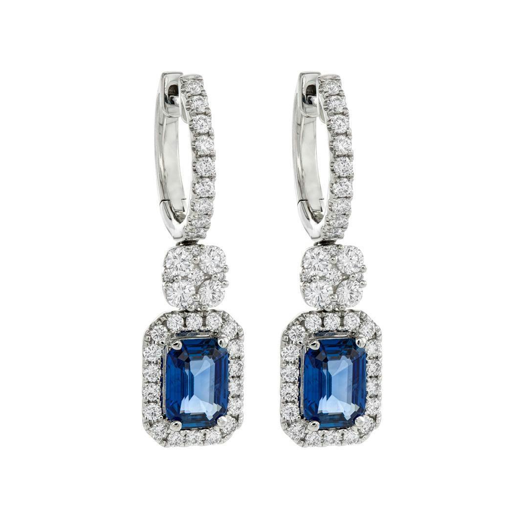 drop sapphire and diamond earrings