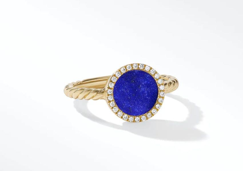 lapis ring from david yurman dy elements collection at lee michaels fine jewelry stores