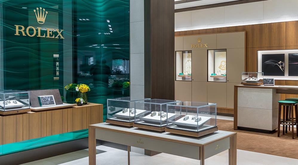 Rolex Showroom located inside Lee Michaels Fine Jewelry location