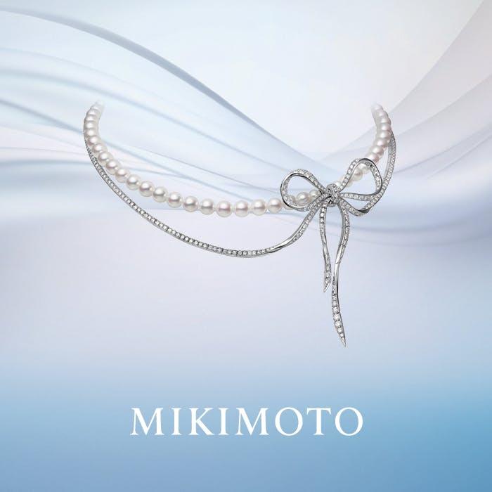 mikimoto pearl necklace at Lee Michaels