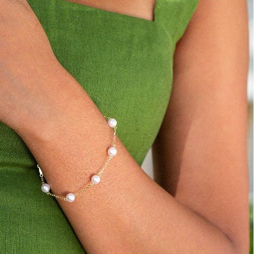 Mikimoto bracelets available at Lee Michaels Fine Jewelry store nearby
