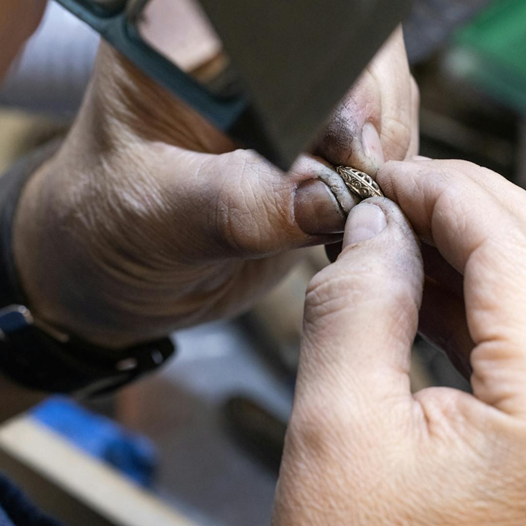 soldering wedding band to engagement ring