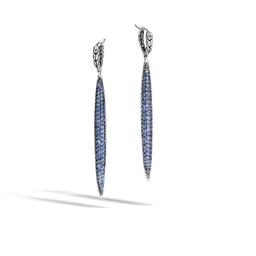 John Hardy Classic Chain Drop Earrings with Blue Sapphires 1