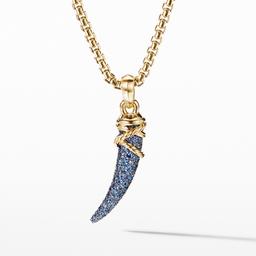 David Yurman Tusk Amulet with Pave Blue and Violet Sapphires 0
