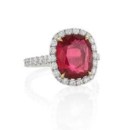5.21 CTW Ruby and Diamond Ring 2