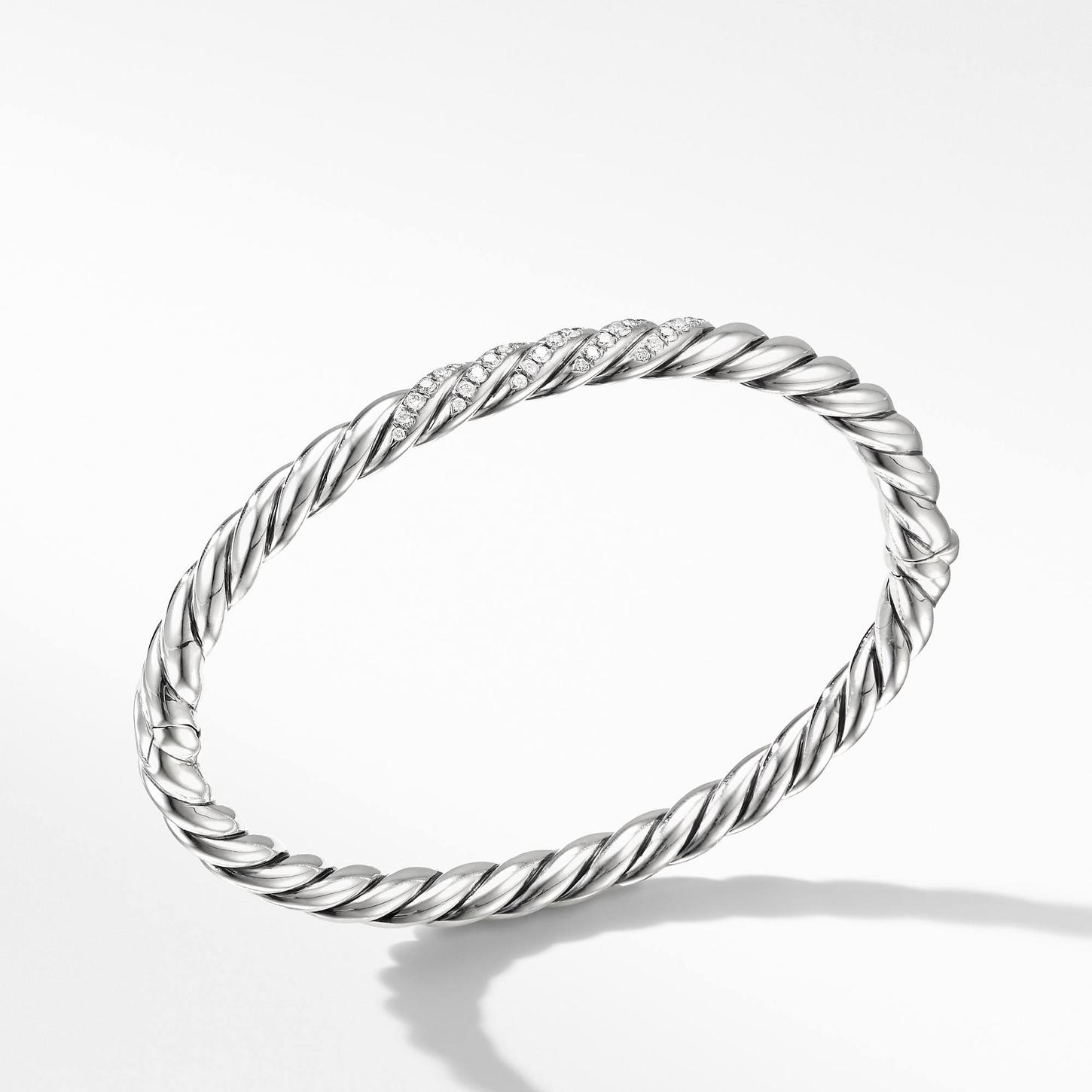 David Yurman Stax Cable Bracelet with Diamonds 0