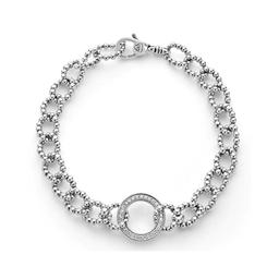 Lagos Caviar Spark Diamond Circle Link Bracelet 2