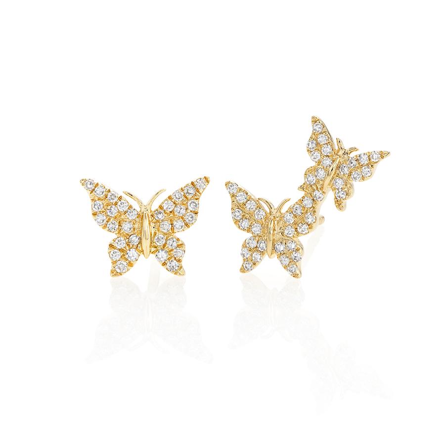 Diamond Butterfly Earrings

