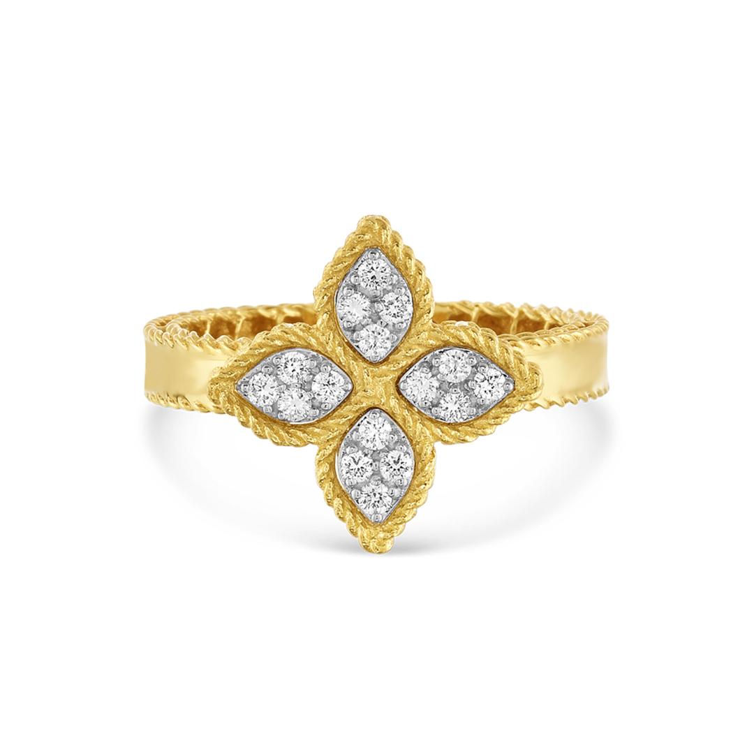 Roberto Coin 18K Diamond Princess Flower Ring 0