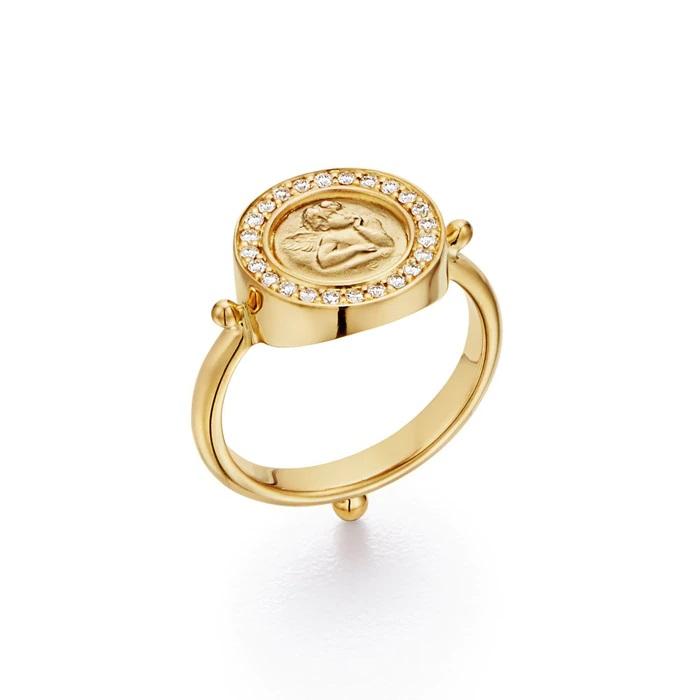 Temple St Clair 18K Angel Ring