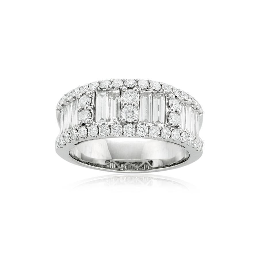1.91 CTW Baguette and Round Diamond Fashion Band 0