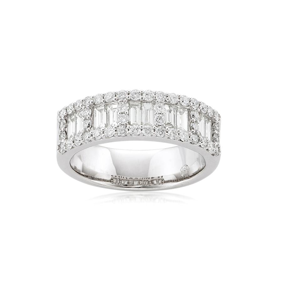 1.24 CTW Baguette and Round Diamond Fashion Band 0