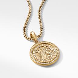 St. Christopher Amulet in 18K Yellow Gold with Pav? Diamonds_3