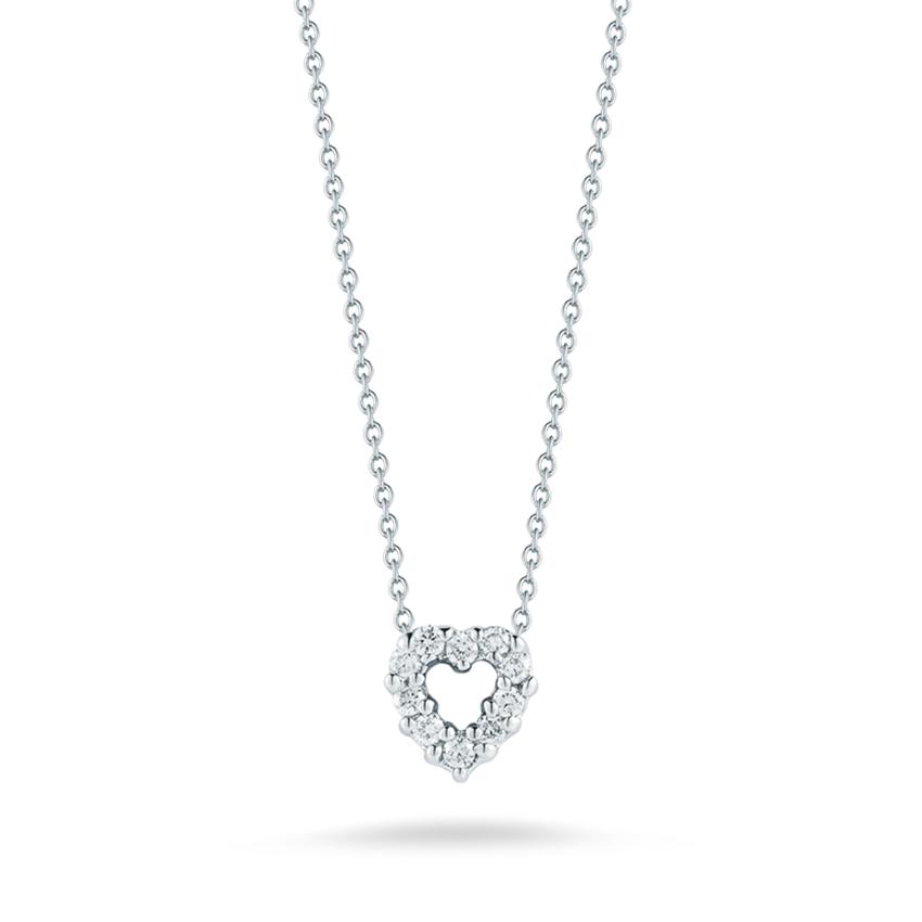 Roberto Coin Tiny Treasures Diamond Heart Pendant Necklace_2