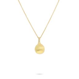 Marco Bicego Yellow Gold Africa Diamond Accented Drop Pendant Necklace 0