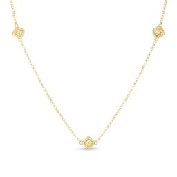 Roberto Coin 18k Yellow Gold Palazzo Ducale Diamond Station Necklace, 17.5" 0