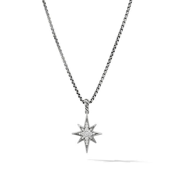 David Yurman Cable Collectibles North Star Necklace with Pave Diamonds 0