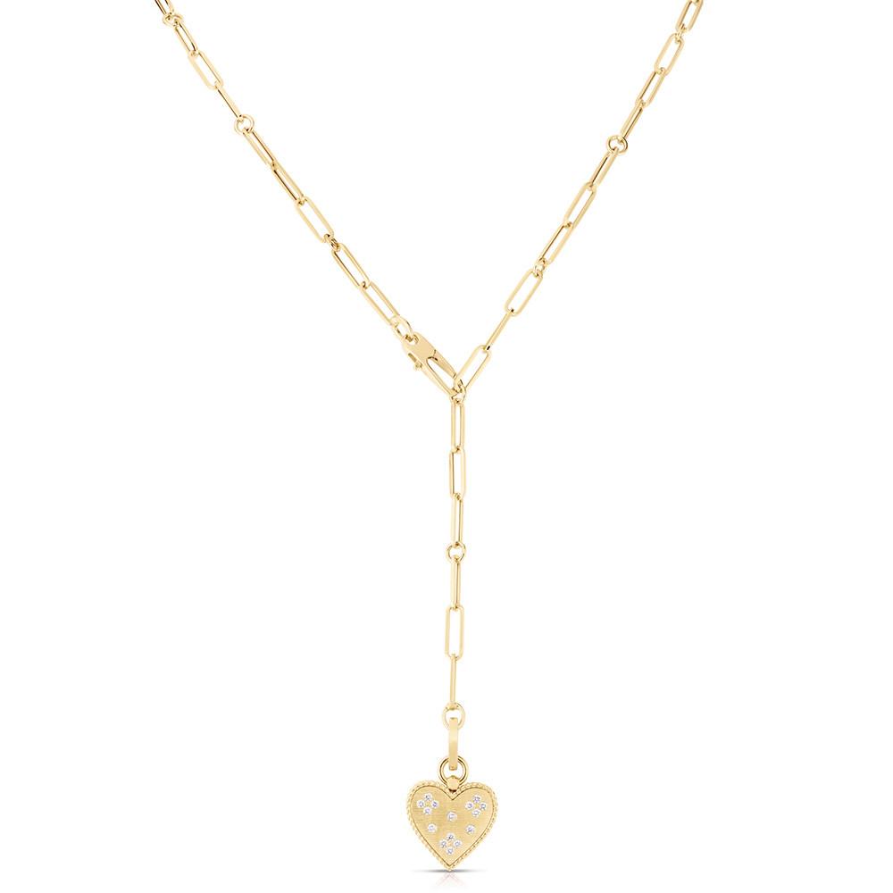 Roberto Coin 18K Venetian Princess Small Diamond Heart Pendant Necklace 0