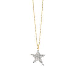Five Point Star Pave Diamond Necklace 0